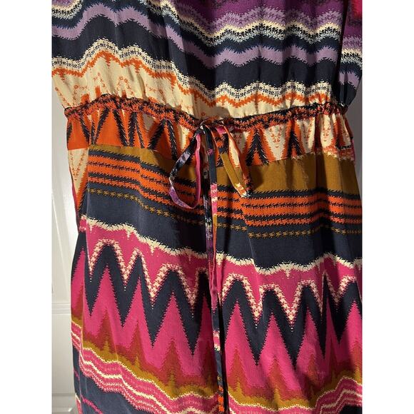 Gianni Bini Dress Boho Macramé Neckline Exposed Back Zipper--Women's SM - Picture 3 of 13